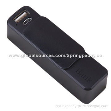 Favorite Travel Portable Cheap 2,200mAh Mobile Power Bank, Measures 91*25.5*25.5mm